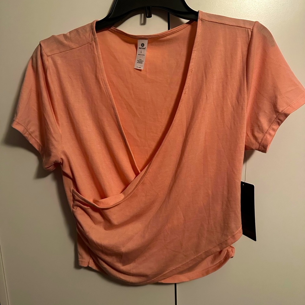 90 Degree By Reflex Front Cross Shirt Size Large